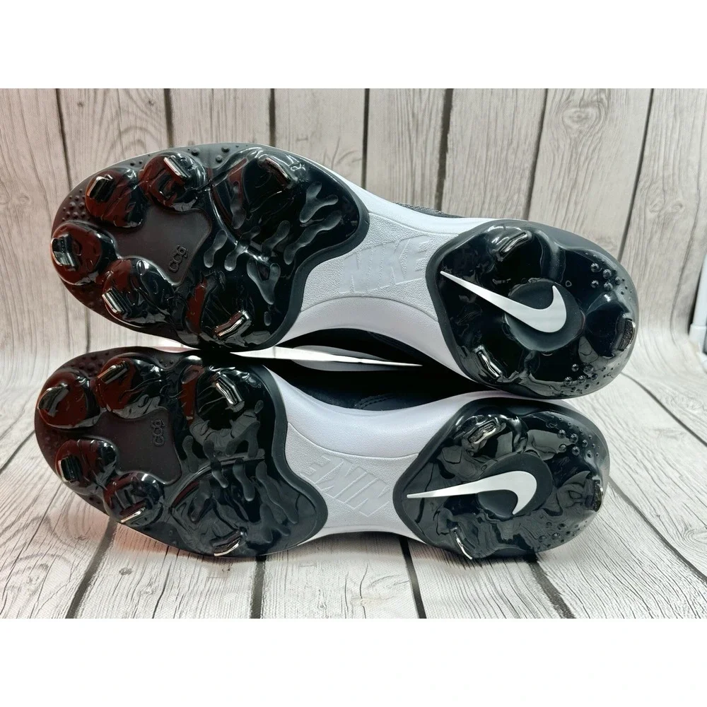 Nike Alpha Huarache Varsity 4 TF Black Dark Smoke Grey Size 14 DJ6516-010